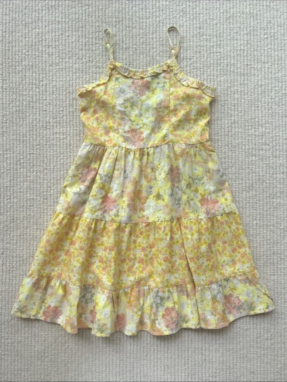 art class Floral Ruffle Sundress